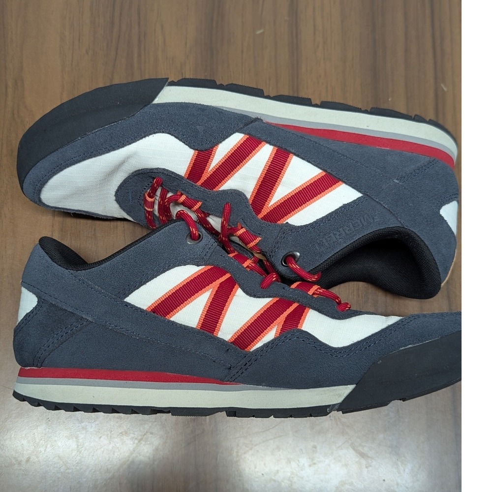 Merrell Alpine Sneaker Navy White Red Mens Size 8.5 J003709 Retro Outdoor Shoe